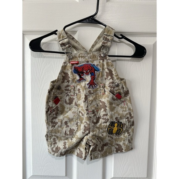 The Amazing Spiderman Other - vintage Y2K Marvel Spider-Man camouflage overalls Rare 18M